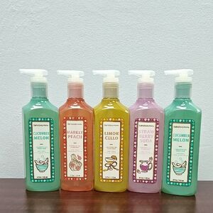 Bath & Body Works 5 Piece Cleansing Gel Hand Soap Set - Light 'n Fruity